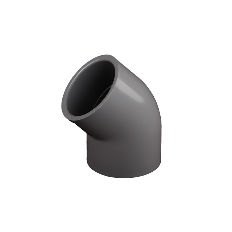 RONDE UPVC 45° KORTE RADIUS-elleboog